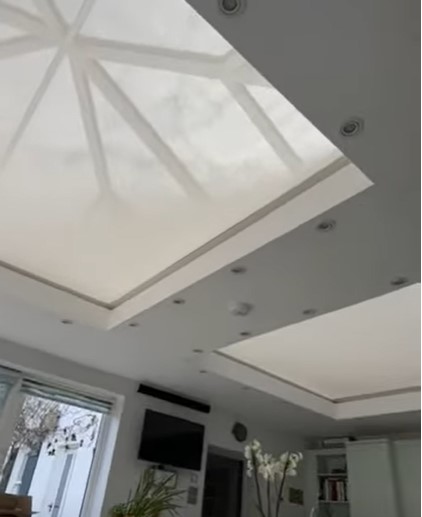2 self fit roof lantern blinds for the kitchen 
